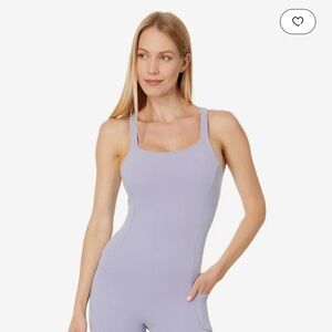 Free People Movement lavender Never Better Runsie Athletic Romper